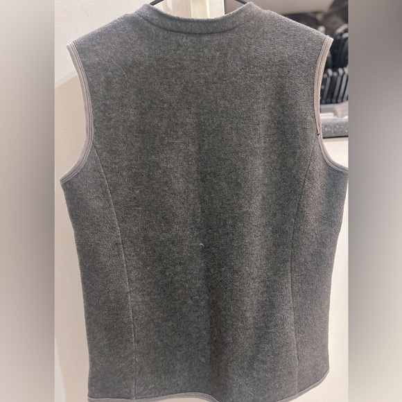 💫Dickies Carhartt Men’s Heather Textured Full-Zip Fleece Vest Gray - Picture 4 of 8